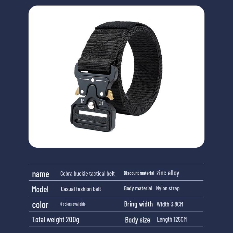 Fu Rong Quick Release Cobra Buckle Tactical Belt