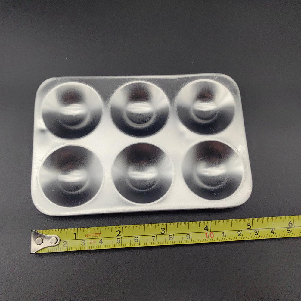 

12 Wells Aluminum Metal Mixing Paint Tray Rectangular Palette Easy To Clear for Artist Watercolors DIY Craft Art Painting