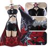 Acheron Cosplay Game Honkai Star Rail Acheron Red Costume Dress Wig Shoes Full Set Women Role Play Carnival Party Clothes