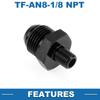 A ABSOPRO Female Flare Reducer Hose Fitting Adapter TF AN8