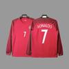 Vintage Long Sleeve Football Jersey Retro Soccer Shirt Men Women Sportswear