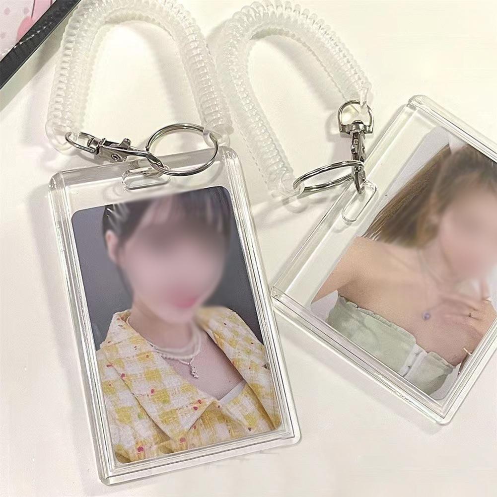 Kawaii Acrilico Trasparente 3 Pollici Kpop Photocard Proteggi Foto Porta Carte Idol Maniche per Foto Cancelleria