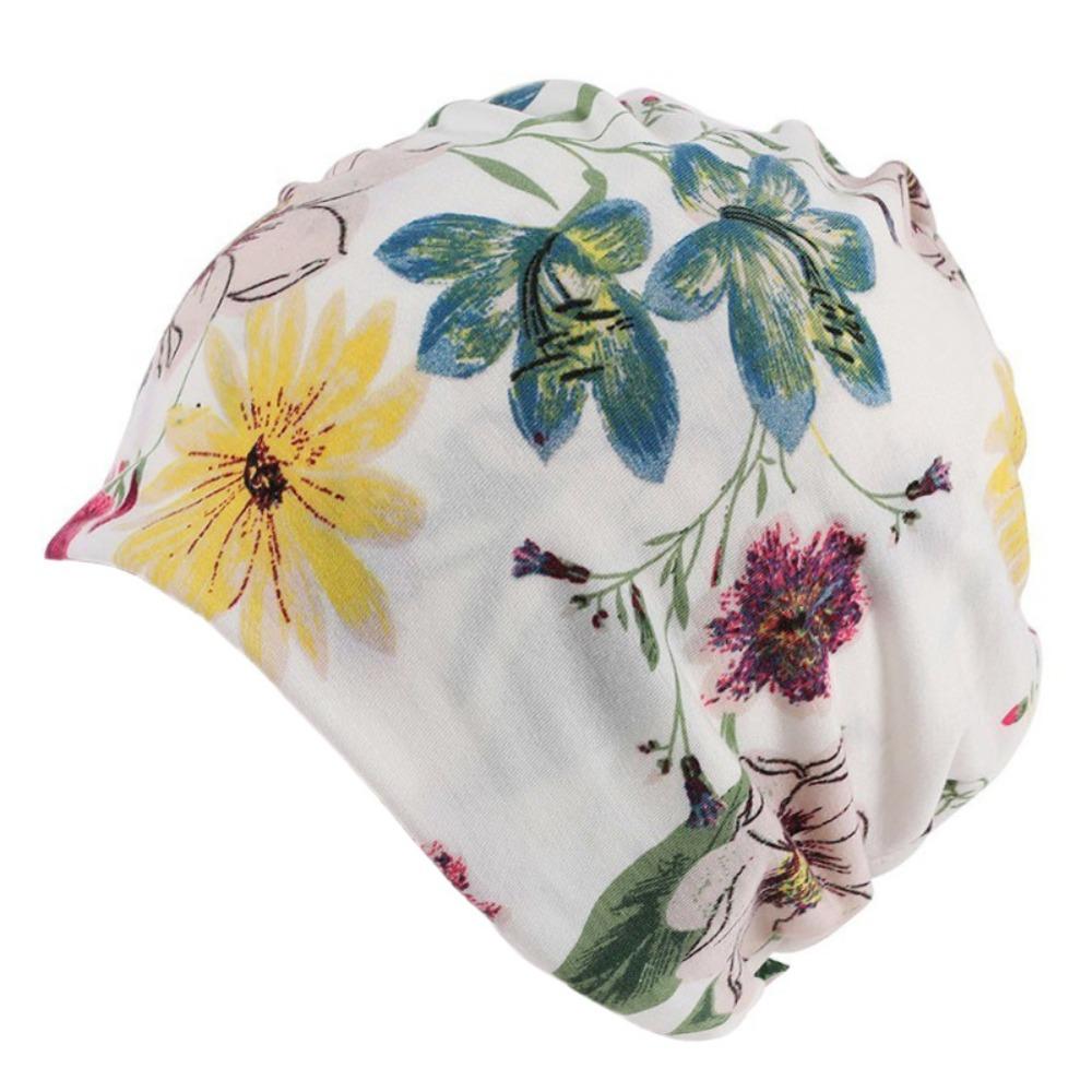 Casual Wind Cotton Hat Bandana Spring Sleep Caps Beanies Headwrap Chemotherapy Hat Women National