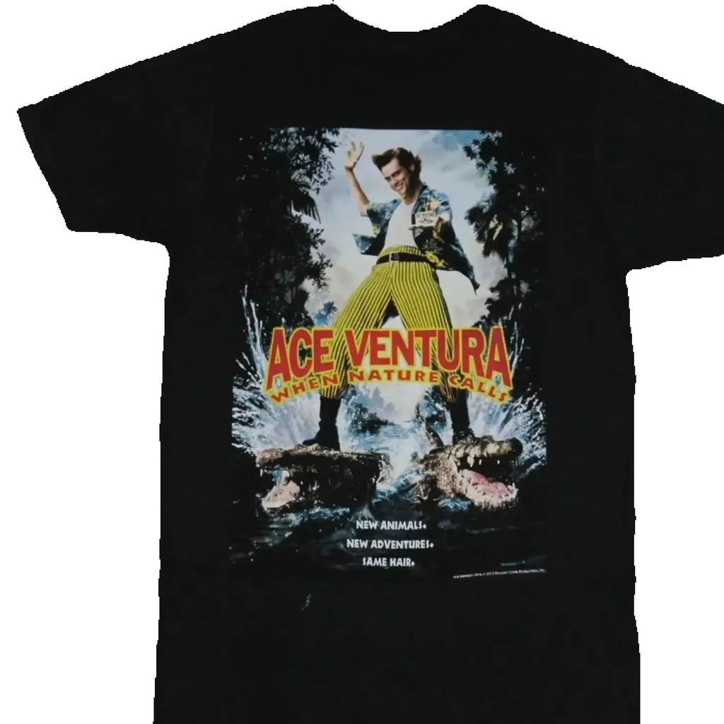Ace Ventura Mens T Shirt When Nature Calls Movie Poster Image Vintage Slightly Top For Everyday Wear Homme Unisex