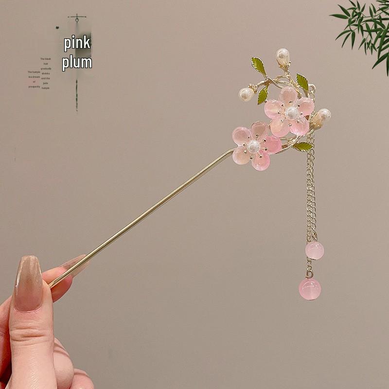 Tassel Flower Hairpin: Elegant Chinese Style Hanfu & Qipao Hair Accessory for Women