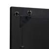 Bathroom Mirror Black and Silver 70 x 50 x 2.5 cm