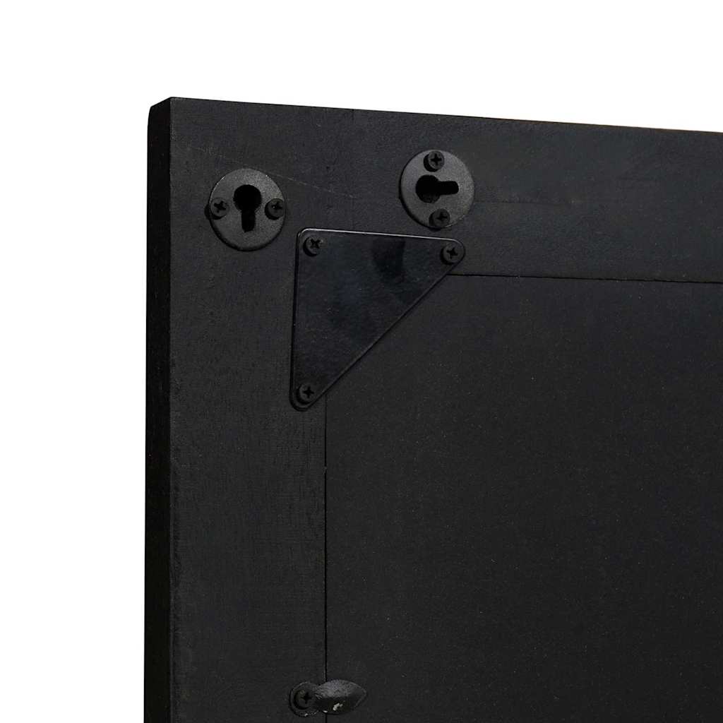 Bathroom Mirror Black and Silver 70 x 50 x 2.5 cm