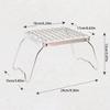Outdoor Stainless Steel Camping Grill Portable Foldable Mini Grill Rack Burner Stove Stand For Picnic Cooking Camping Equipment