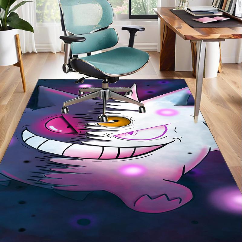 Gen-gar Neon Adventure Office Rug Chair Mat, Game Carpet, Suitable for Front Door, Bedroom, Living Room, Desk, Holiday Gift