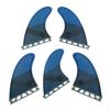 5 Pieces Honeycomb Surfboard Fins Ultralight Thruster Fin Set Strong for Surfers