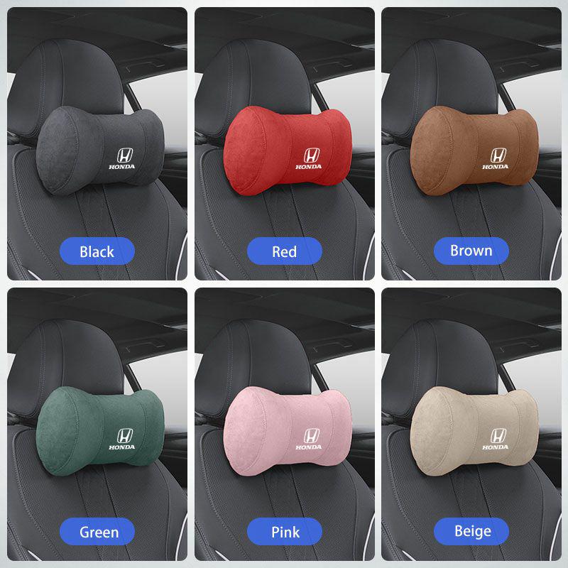 Car Seat Headrest Protect Neck Pillow Seat Waist Pillow For Honda Civic Accord Crosstour Spirior Odyssey Avancier UR-V Sienna