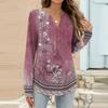 Women's Fashion Casual Printed Long Sleeve T-Shirt Pullover Top