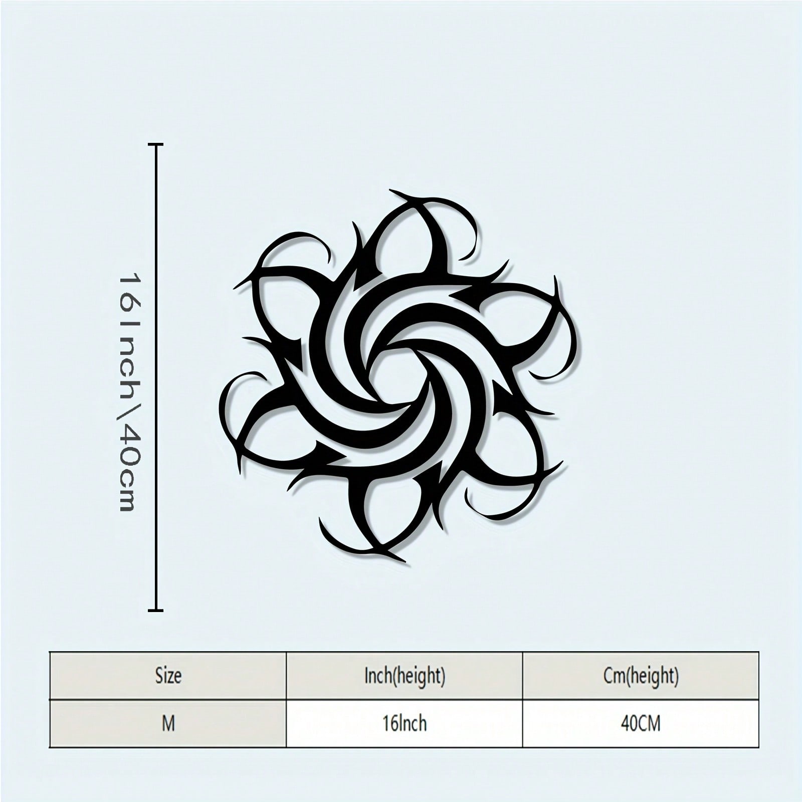 Bohemian Style Metal Sun Wall Art Modern Iron Sculpture Mural for Home Decor разноцветный