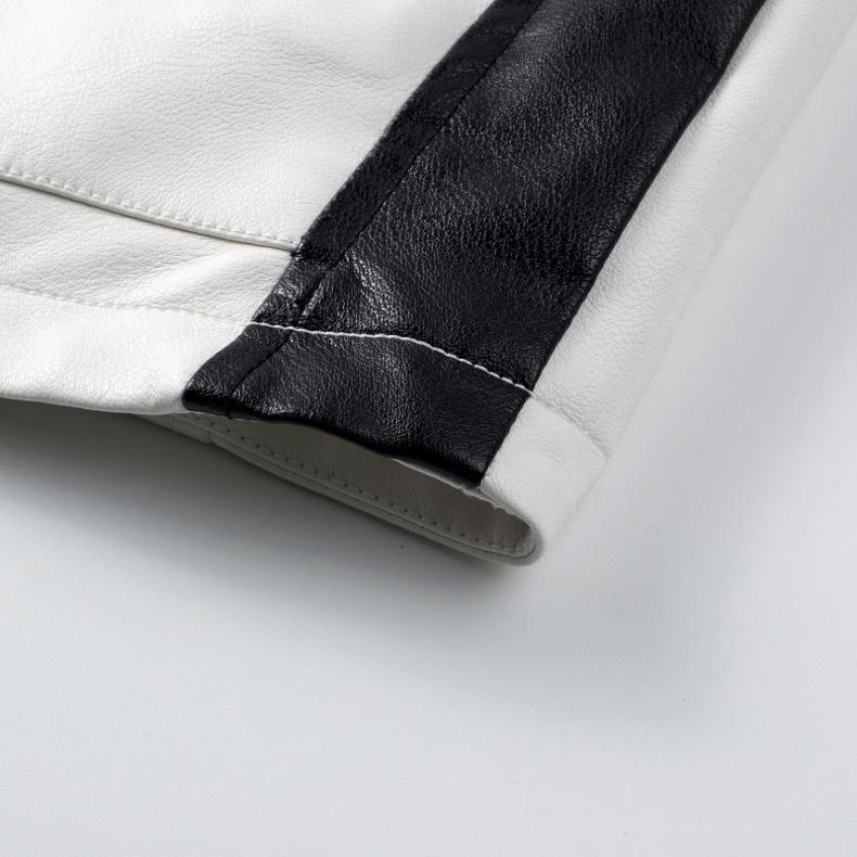Chaqueta de Cuero Lavada Retro para Hombre, Traje de Motocicleta Cortavientos para Otoño e Invierno, Abrigo para Hombre