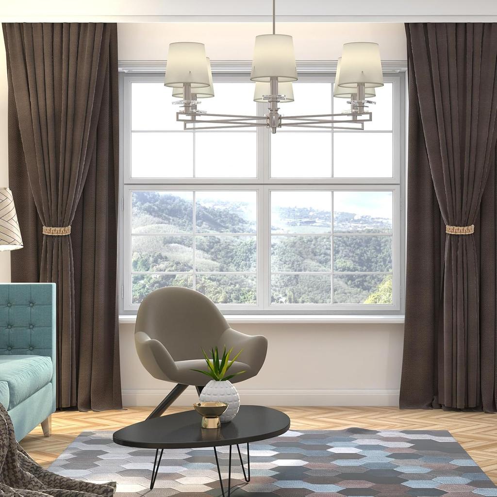 4 Pack Boho Braided Curtain Tiebacks, Farmhouse Rustic Curtain Tie Backs Handmade Light Weight Drapes Holdbacks Flexible Burlap Rope Tie for Home