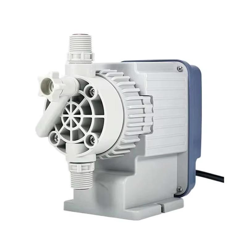 Electromagnetic Diaphragm Metering Pump 1-20L/H Dosing Pump for Acidic Chemicals Chlorine Water Treatment Precision Dosing Pump