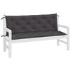 Garden Bench Cushions 2 pcs Anthracite 150 x 50 x 7 cm Oxford Fabric