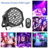 Datewink 2/4PCS Flat Par Lights 36LEDs RGB Stage Lighting Effect DMX512 Control For DJ Disco Church Wedding Party Club Christmas