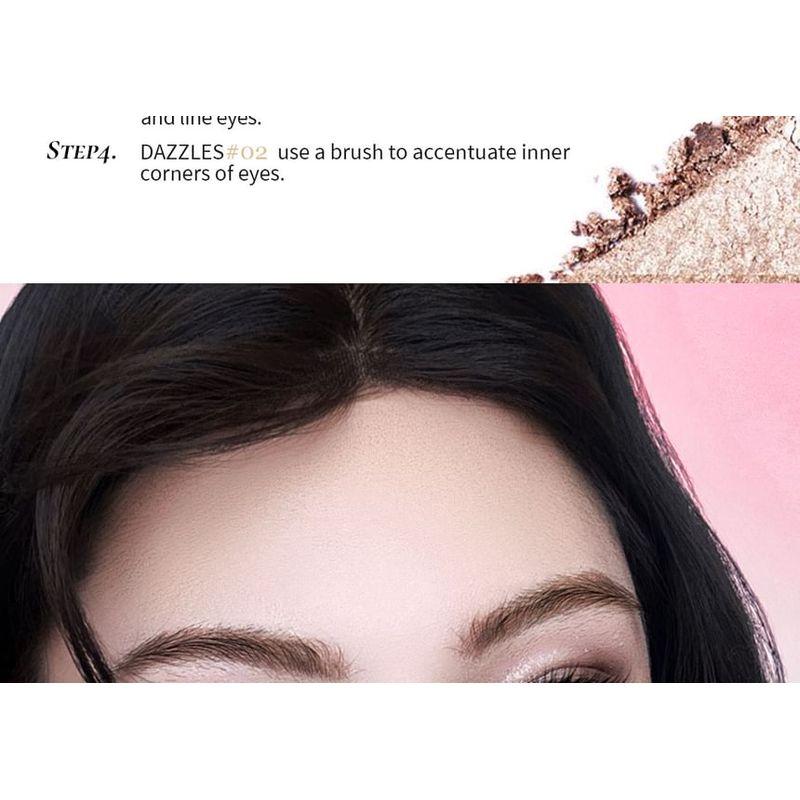 Eunarz - Série Cor Pura Paleta de Sombras 5 Cores - 4 Tipos