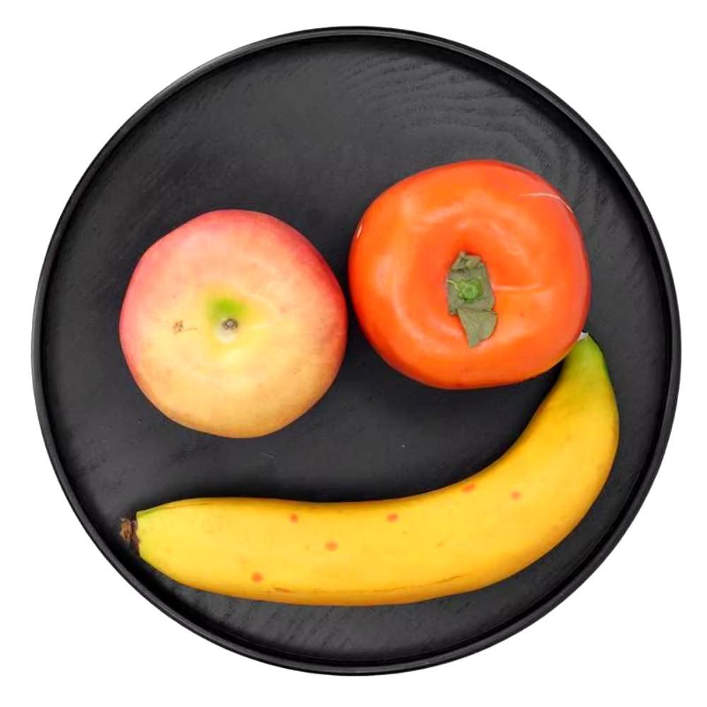 Round Serving Tray Wood Food Plate Kitchen Accessories Tea Tray  Restaurant