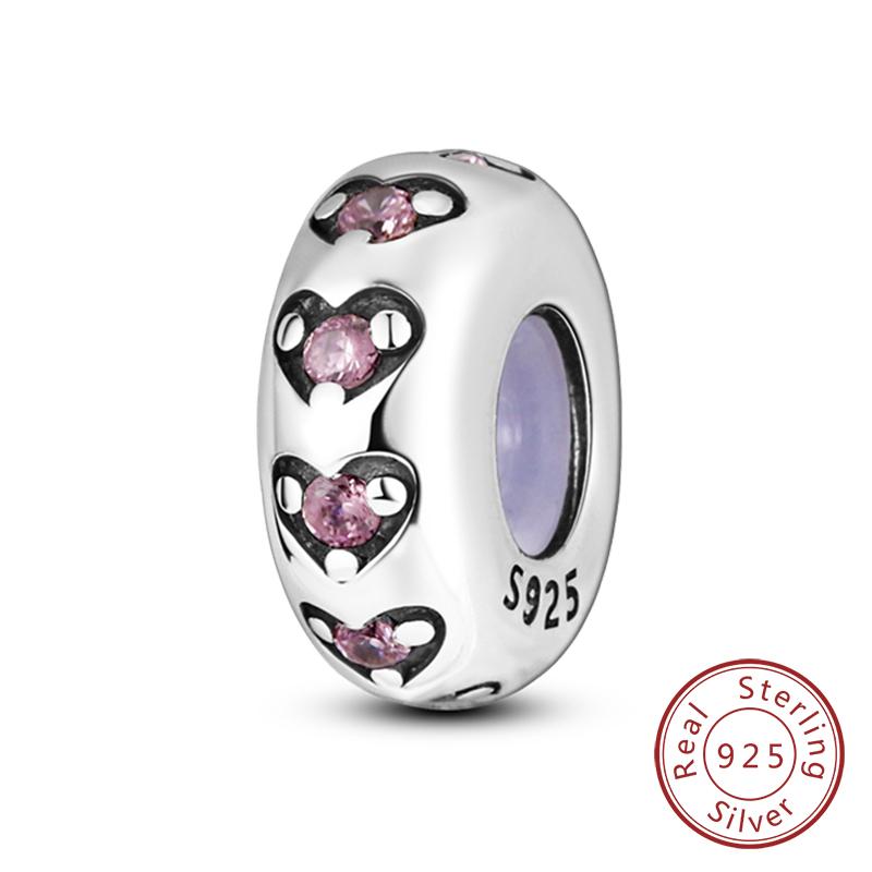 Charm Copper Pink Pendant Charm Fit Original Charm Bracelet Necklace Beads Diy Jewerlry Accessories