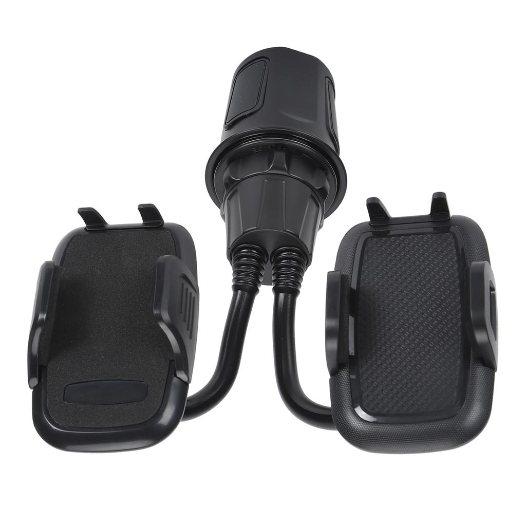 Duální držák na telefon do držáku na nápoje v autě Držák na telefon do držáku na nápoje Otočný o 360 stupňů Držák na telefon do auta Husí krk pro chytré telefony