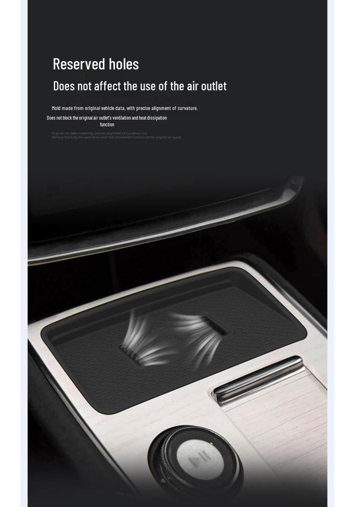 Volvo EX90 25-27 Model Silicone Wireless Charging Anti-slip Dustproof Car Mat
