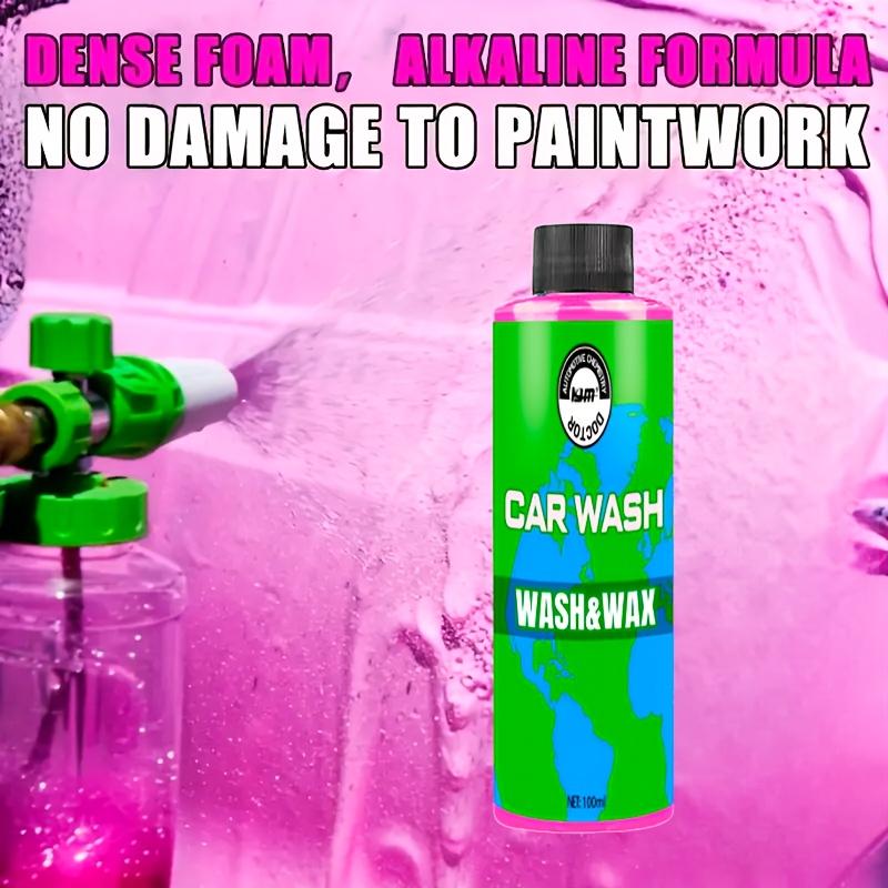 Pink Foam Car Wash Liquid, High Foaming pH-balanced Cleaner,specially Designed for Stubborn Stains,suitable for Cars,trucks,etc.