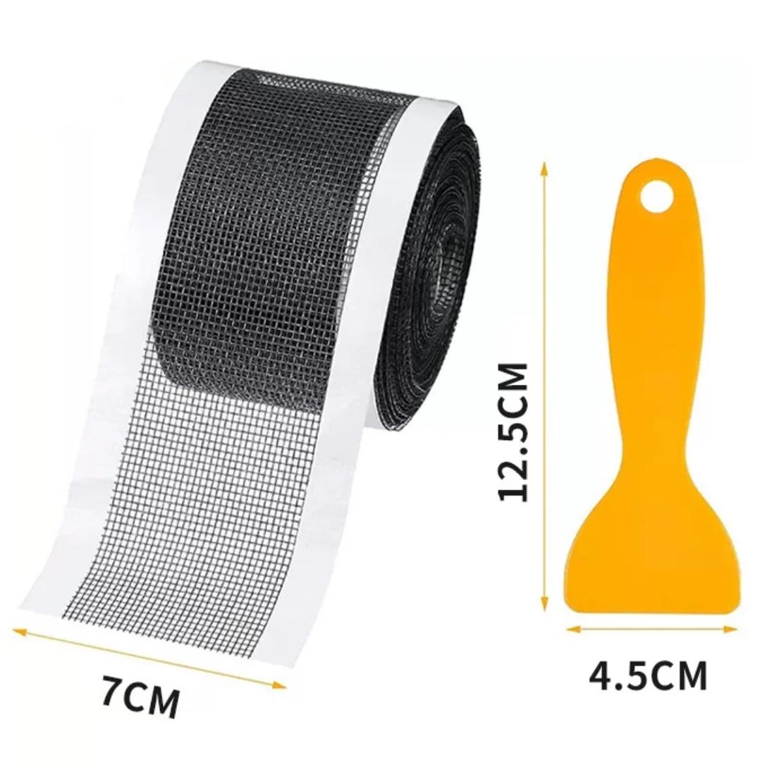 

7cm 5-15M Cutable Shower Drain Hair Catcher Self-Adhesive Floor Drain Stickers Disposable Mesh Sink Strainer Filter For Bathroom 1 roll