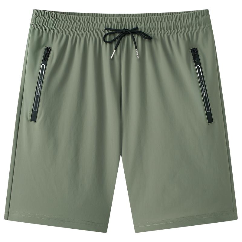 Summer Shorts Men's Ice Silk Sports Pants Quick Drying Beach Pants Plus Size Casual Pants