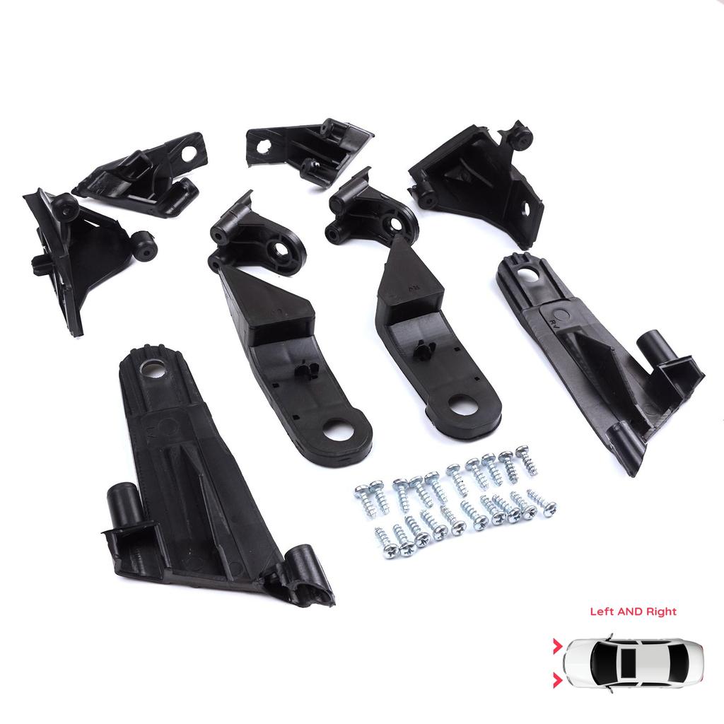 EHL565 Strålkastarhållare Reparationsfäste Flik Set Vänster Höger sida för Dacia Renault Duster MK2 HM 2017-2024 260609367R 260101133R