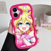 Sakura Uta Cure Idol Wavy Edge TPU Mobile Phone Case for iPhone 17 16 15 14 13 12 11 Air Pro Max Plus Colorful Cover