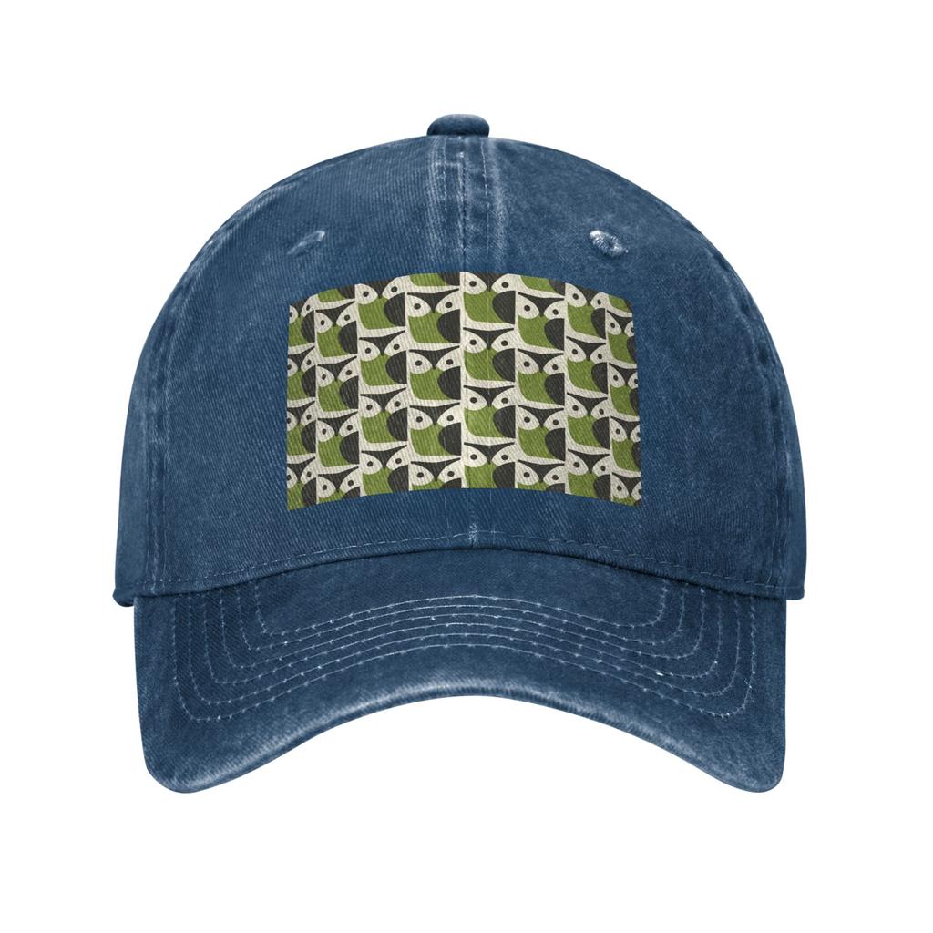 Orla Kiely Owl Denim Fabric Cap Casual Baseball Caps Adjustable Hat Summer Unisex Baseball Hats