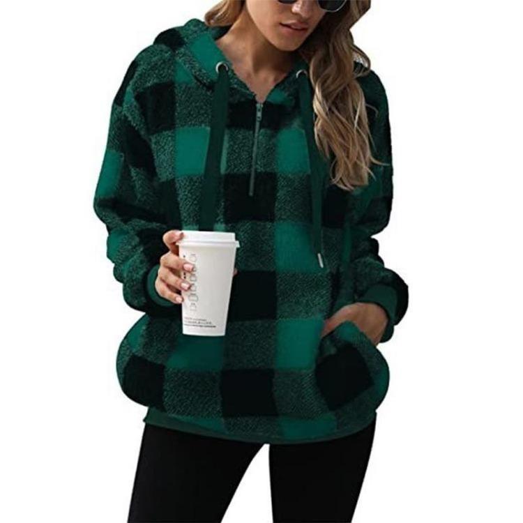 Fashion Women Loose Casual Thin Zipper Hooded Sweatshirt Long Sleeve Top Large Size Jacket