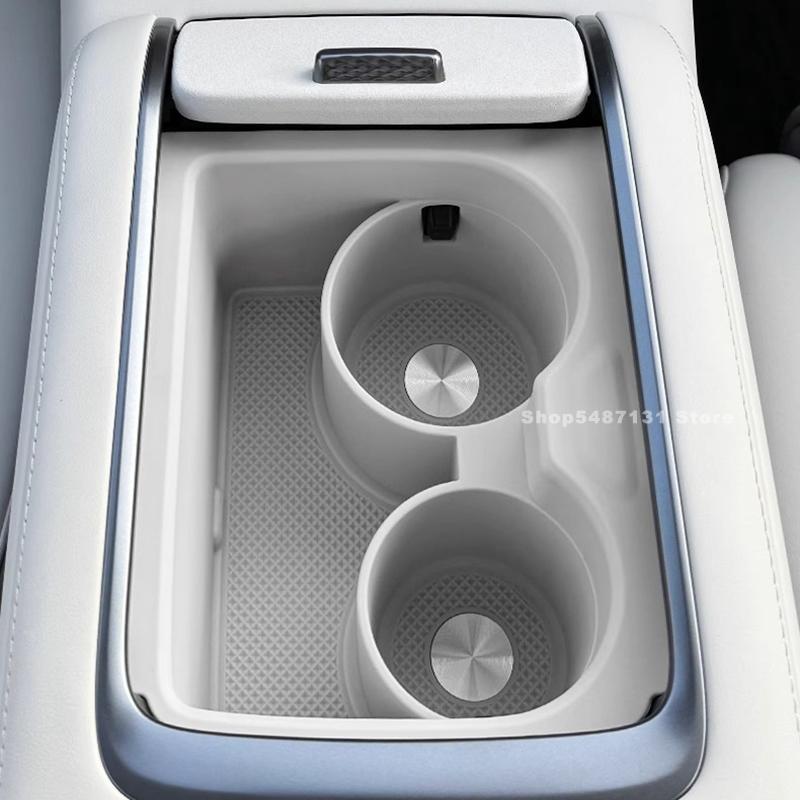 Car Central Console Water Cup Storage Box for ZEEKR 7X Interior Accessories 2025 for LHD
