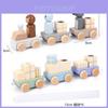 Wooden Digital Candle Commemorative Day Train Toy Set For Creative Play
