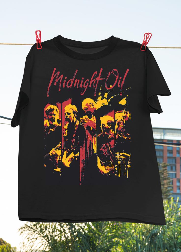Best Midnight Oil Live In Concert Cotton Black All Size Men Women Shirt CM451