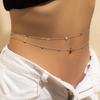 HY Minimalist Custom Stainless Steel Ladies Waist Chain Bikini Waist Belt Belly Chain Body Jewelry