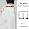 MIIOW Women's 2025 Summer Thin High-Waist White Straight-Leg Jeans