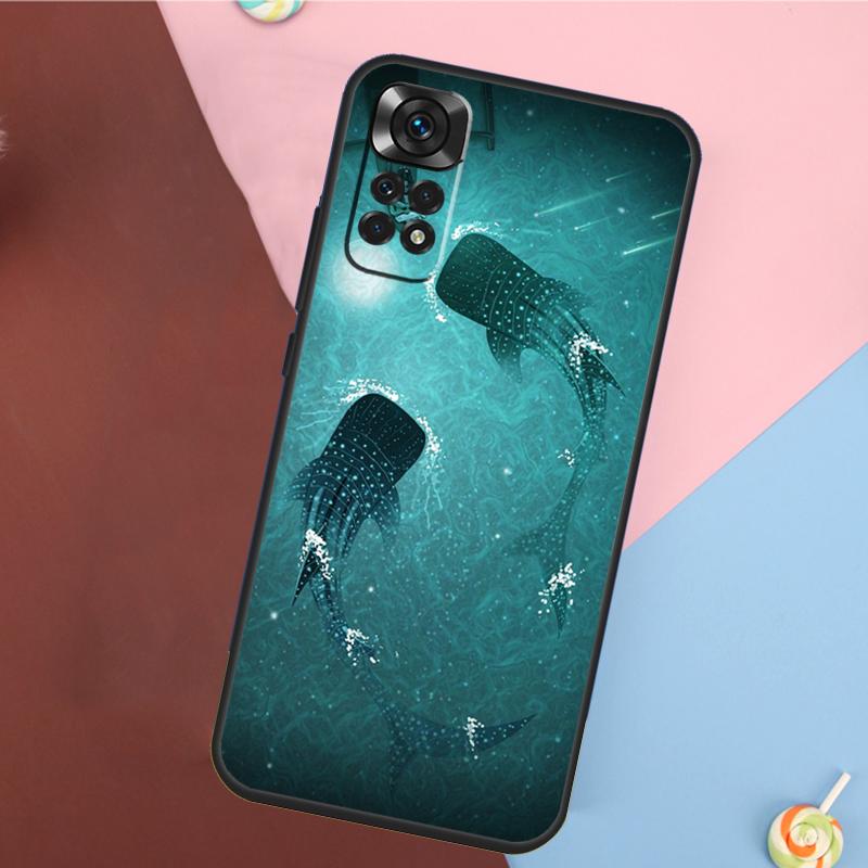 Ocean Whale Shark Animal Phone Case For Xiaomi Redmi Note 12 11 10 8 9 Pro 8T 9S 10S 11S 12C 9C 9T 10A 10C Cover