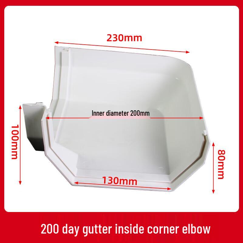 LANGZHIWEN ПВХ Квадратный желоб Внутренний угол Колено