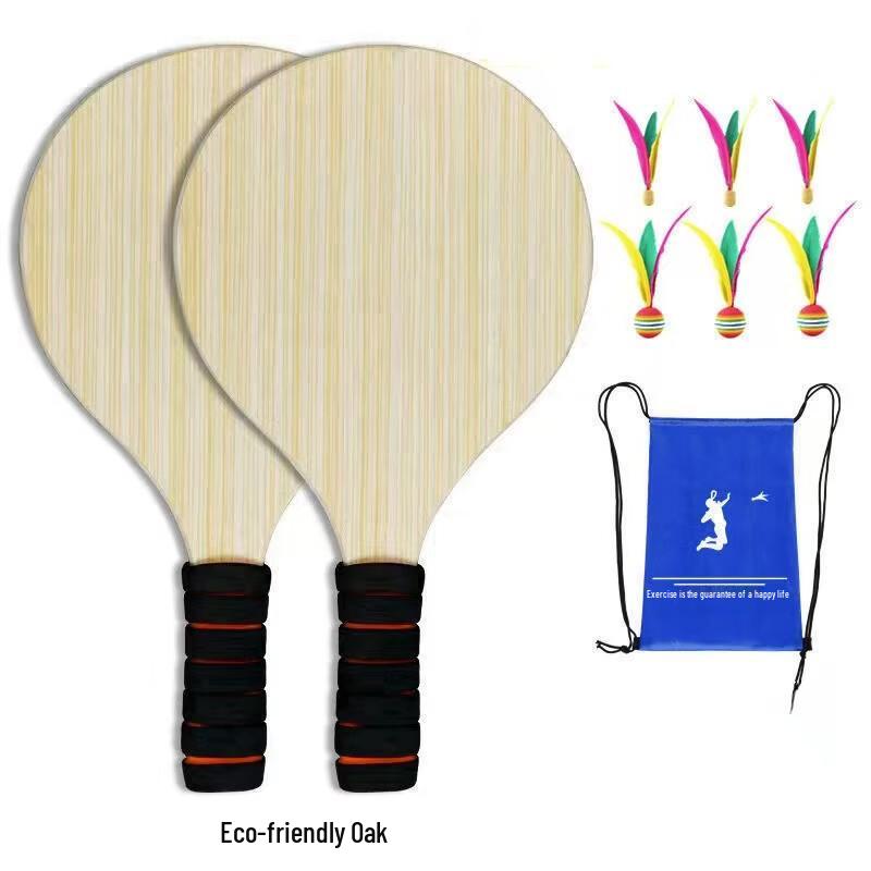 Eco-Friendly Solid Wood Shuttlecock Racket