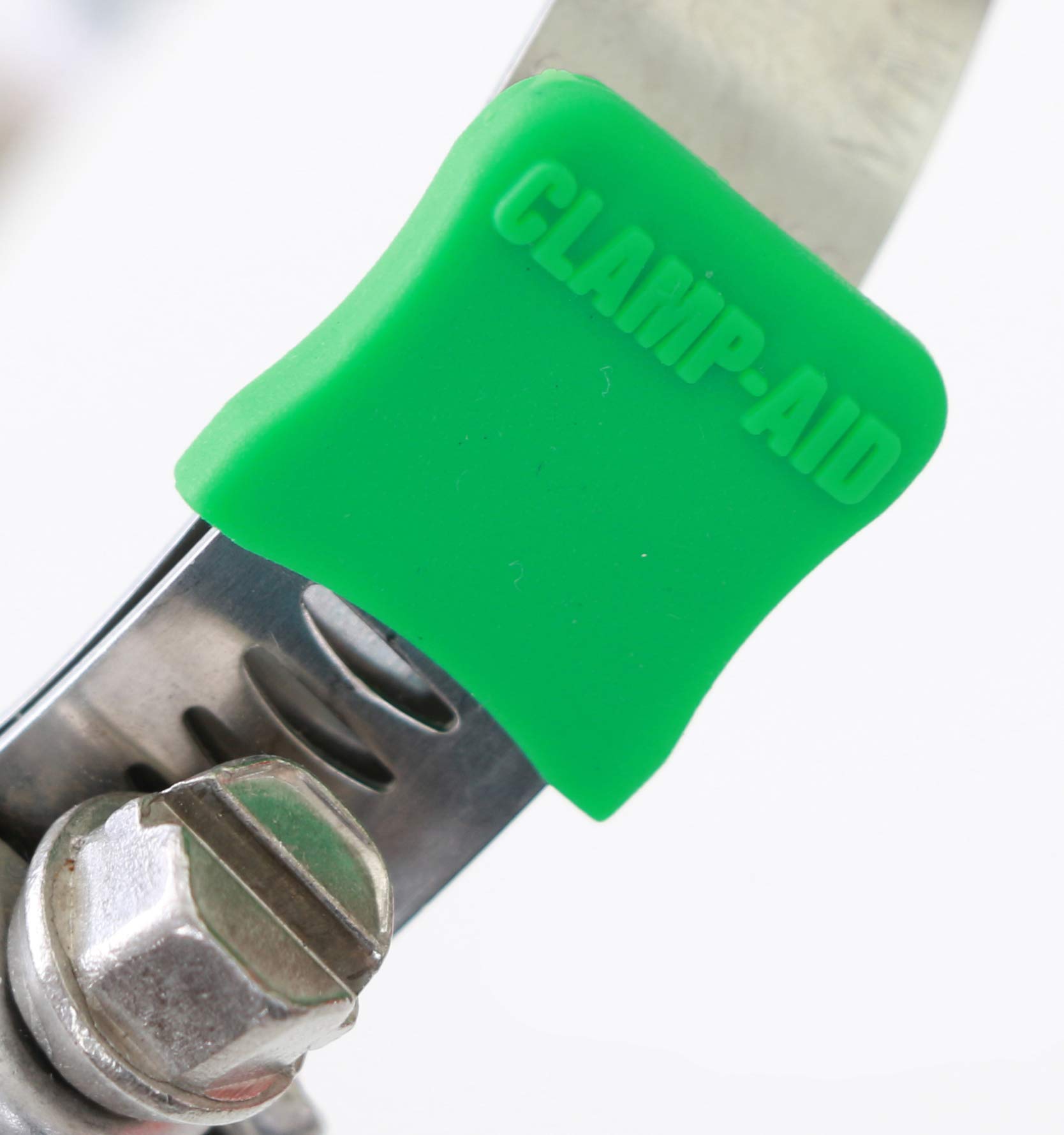 

Hose Clamp Safety Cover/End Protector by clamp-aid Wide Band for 1/2 Package 20 Color: Green S зелёный