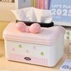 Cartoon Desktop Tissue Case Non Slip Hanging Napkin Container Paper Towel  Dispenser  Bedside
