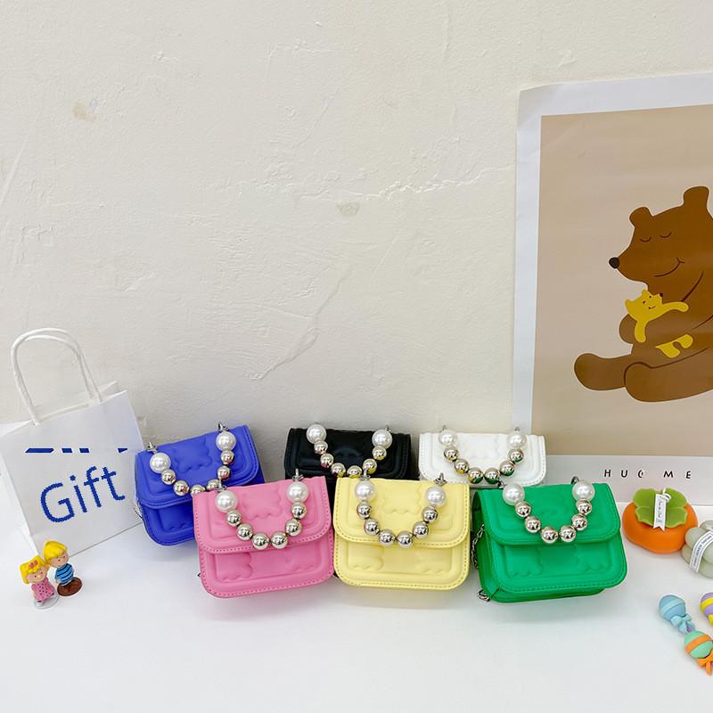 Stilvolle Mini-Kindertasche mit Perlenakzenten für trendige Outfits, ideal für Mädchen