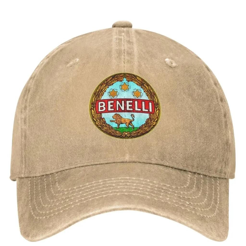 Vintage Benelli  Motorcycles Italy Racing Baseball Cap Men Women Distressed Washed Snapback  Outdoor Workouts S