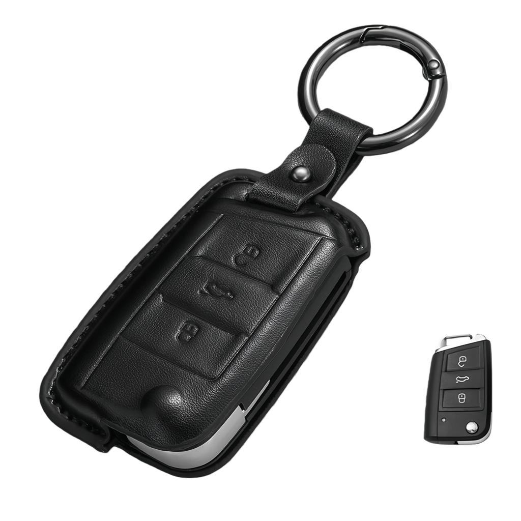Khgdfvw Volkswagen VW Key Case New Genuine Leather Key Cover