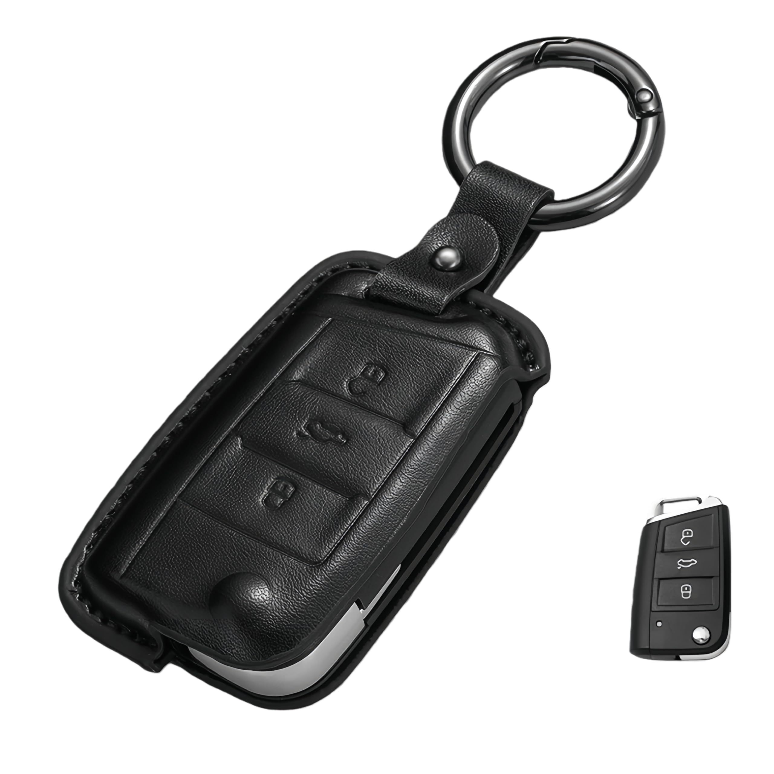 Khgdfvw Volkswagen VW Key Case New Genuine Leather Key Cover