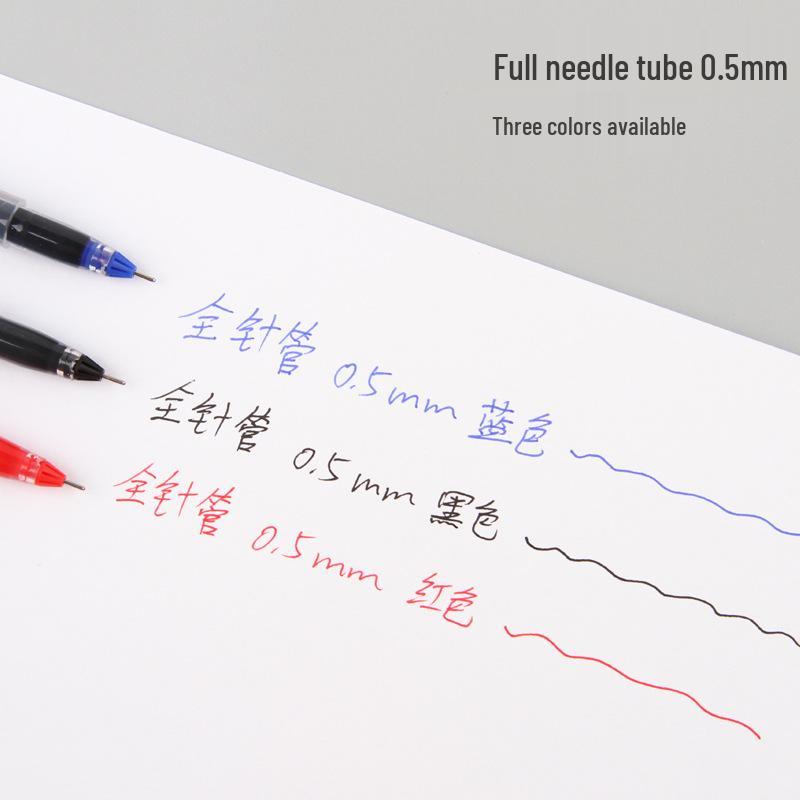 Super Large Capacity Quick-Dry Black Gel Pen - 0.5mm, Ideal for Students and Teachers