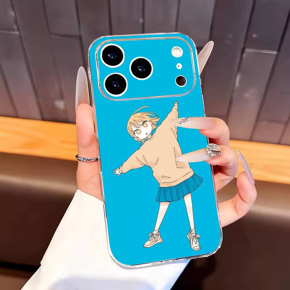 Blue Box Anime Cute Phone Case For iPhone17,16,15,14,13,12,11 Plus,Pro Max Soft Transparent Cover